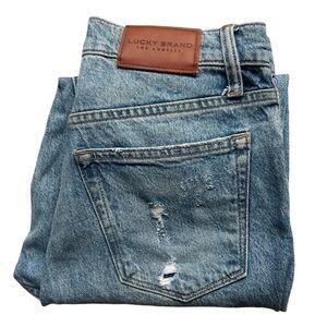 Lucky Brand High Rise Drew Mom Ankle Jeans - Mid Blue - Size 27